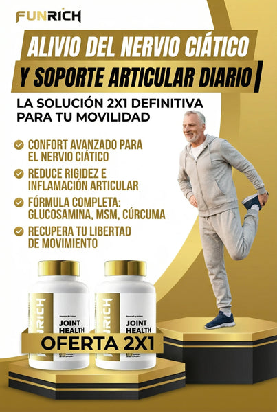 funrich suplemento de glucosamina para la salud articular de glucosamina 2x1